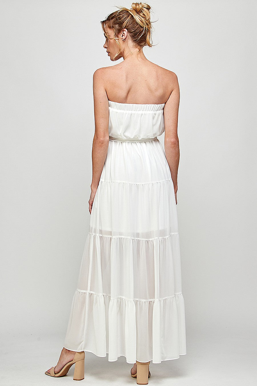 Long Strapless Maxi Dress